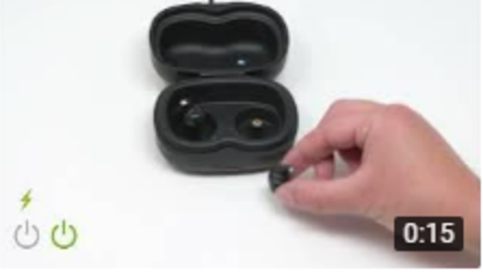 充電式耳あな型補聴器充電方法